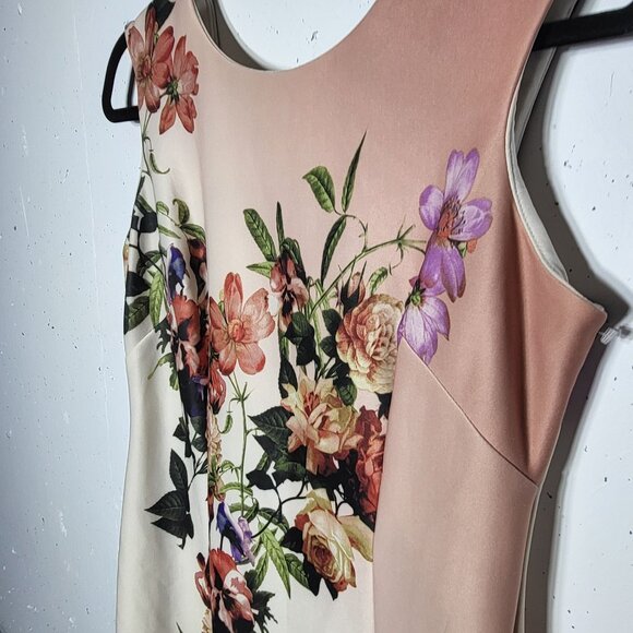 Worthington Womens Floral Sheath Sleeveless Midi Dress Size 8 Whimsical Boho - Picture 5 of 10